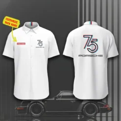 Premium  Customized Men's Short Button Shirt PORSCHE-SP-BTS018609