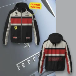 Premium  Customized Men's Windbreaker Jacket FERRARI-C695-0075580