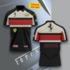 Premium  Customized Men's Zip Polo Shirt FERRARI-TZPO-0075752