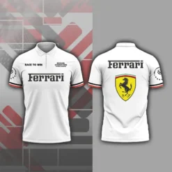 Premium  Men's Zip Polo Shirt FERRARI-TZPO-0075772