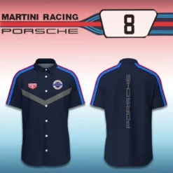 Premium  Men's Short Button Shirt PORSCHE-SP-BTS018568