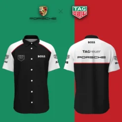 Premium  Men's Short Button Shirt PORSCHE-SP-BTS018569