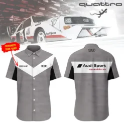 Premium  Customized Men's Short Button Shirt AUDI-SP-BTS018676