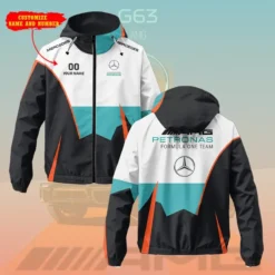 Premium  Customized Men's Windbreaker Jacket MERCEDES-C695-0075648
