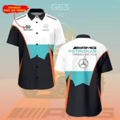 Premium  Customized Men's Short Button Shirt MERCEDES-SP-BTS018626
