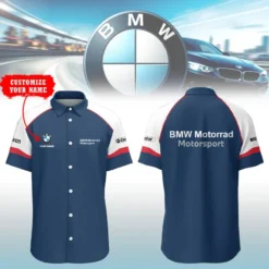 Premium  Customized Men's Short Button Shirt BMW-SP-BTS018557