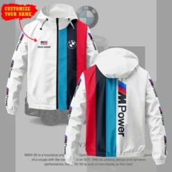 Premium  Customized Men's Windbreaker Jacket BMW-C695-0075603