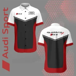 Premium  Customized Men's Short Button Shirt AUDI-SP-BTS018694