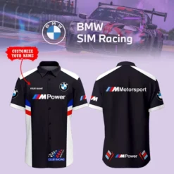 Premium  Customized Men's Short Button Shirt BMW-SP-BTS018551