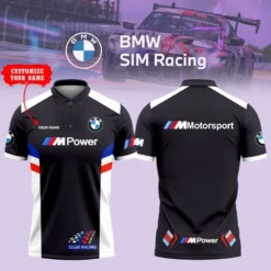 Premium  Customized Men's Zip Polo Shirt BMW-TZPO-087581841