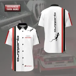 Premium  Customized Men's Short Button Shirt AUDI-SP-BTS018688