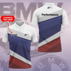 Premium  Customized Men's Zip Polo Shirt BMW-TZPO-087581847