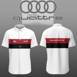 Premium  Customized Men's Short Button Shirt AUDI-SP-BTS018693