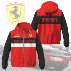 High Quality Men's Windbreaker Jacket FERRARI-C695-0075555
