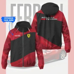 Premium  Customized Men's Windbreaker Jacket FERRARI-C695-0075563