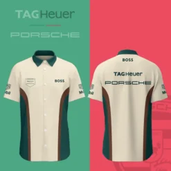 Premium  Men's Short Button Shirt PORSCHE-SP-BTS018574