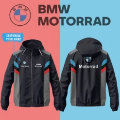 Premium  Customized Men's Windbreaker Jacket BMW-C695-0075594