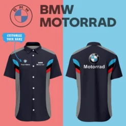 Premium  Customized Men's Short Button Shirt BMW-SP-BTS018555