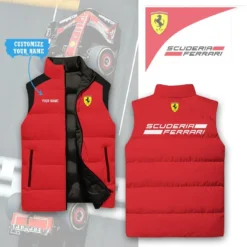 Premium  Customized FERRARI Sleeveless Down Jacket ETX-C290-0185040