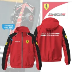 Premium  Customized Men's Windbreaker Jacket FERRARI-C695-0075560