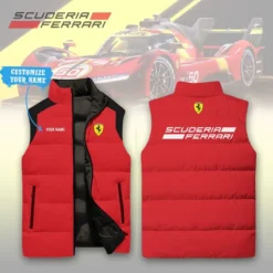Premium  Customized FERRARI Sleeveless Down Jacket ETX-C290-0185039