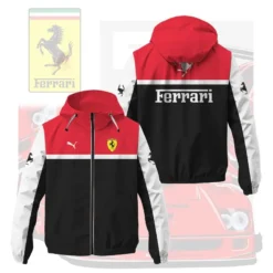 High Quality Men's Windbreaker Jacket FERRARI-C695-0075557