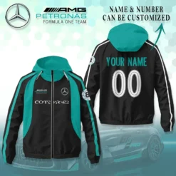 Premium  Customized Men's Windbreaker Jacket MERCEDES-C695-0075639