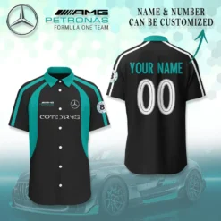 Premium  Customized Men's Short Button Shirt MERCEDES-SP-BTS018614