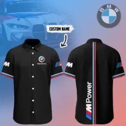 Premium  Customized Men's Short Button Shirt BMW-SP-BTS018539