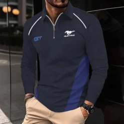 Premium  Men's Long Sleeve Polo FORD-HGWY-14151529