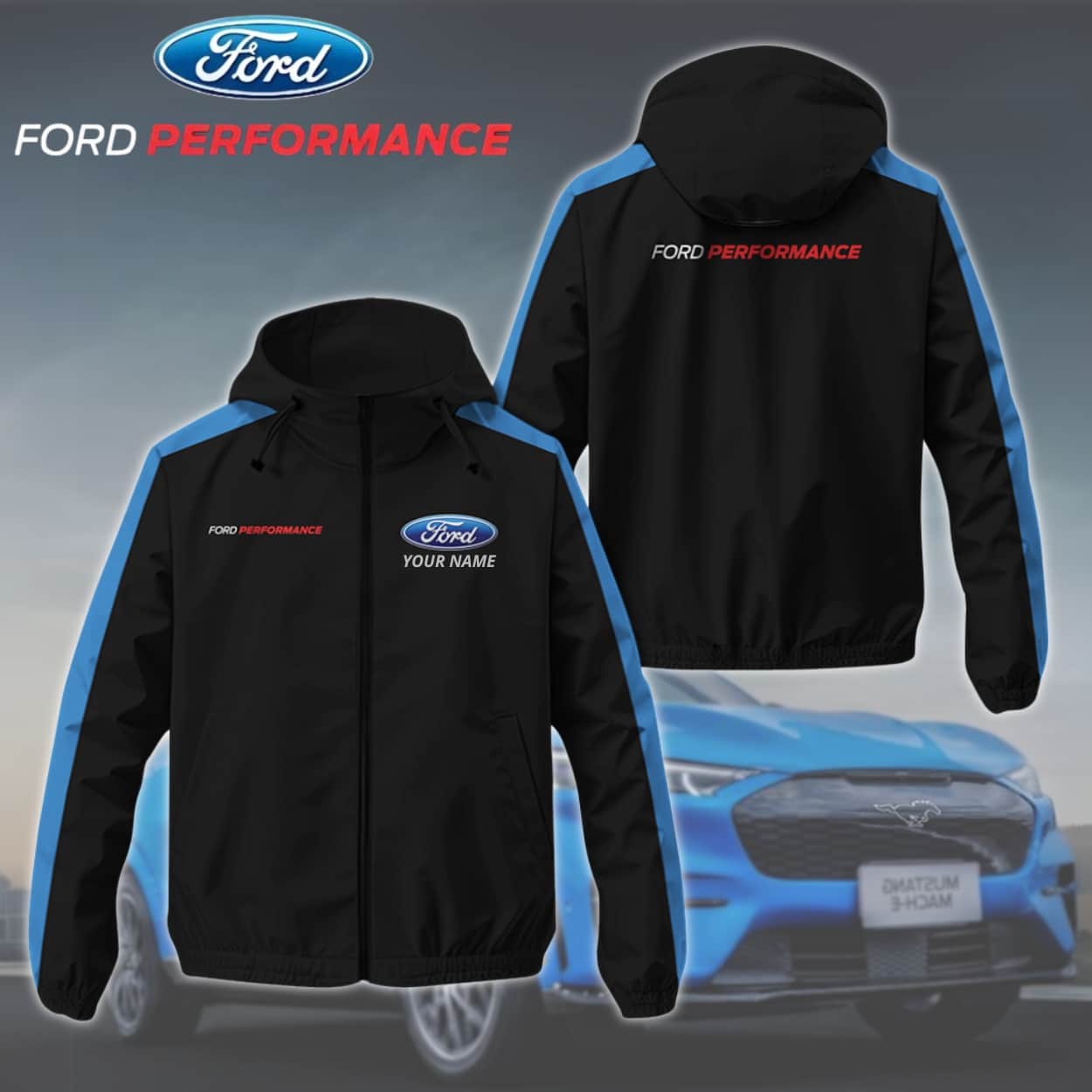 Premium Men's Windbreaker Jacket FORD-C695-10075652