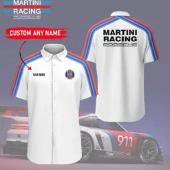 Premium  Customized Men's Short Button Shirt PORSCHE-SP-BTS018580