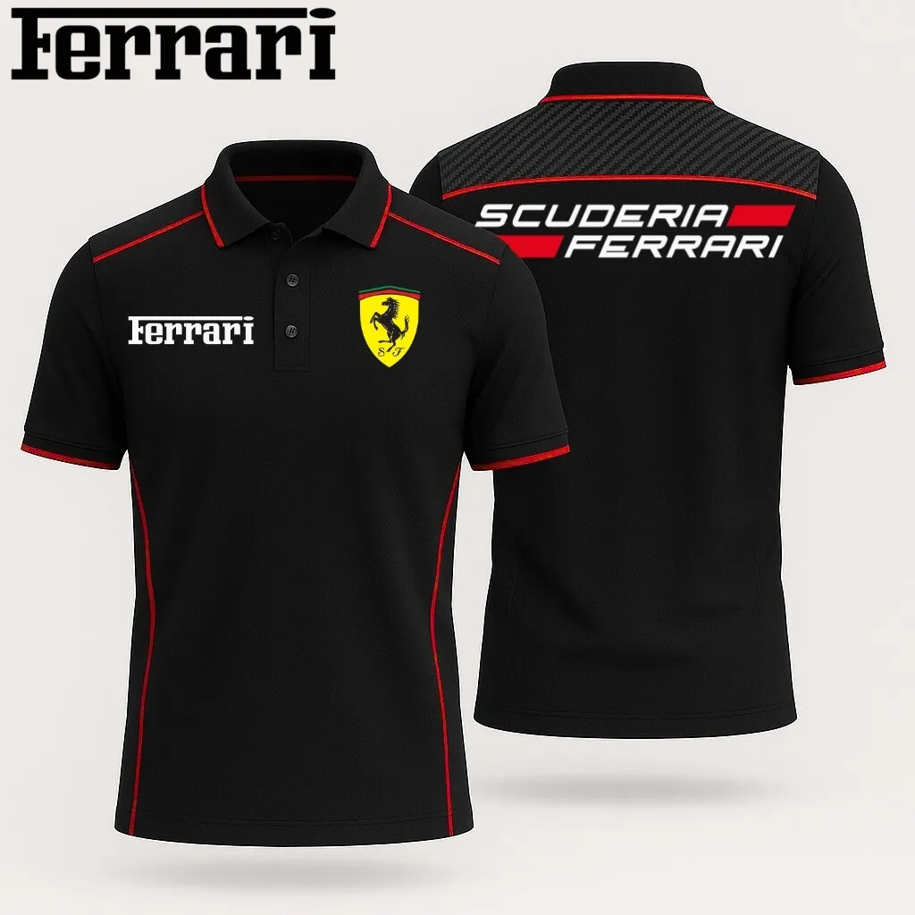 Premium Men's Polo Shirt FERRARI-PO-NAR01471902