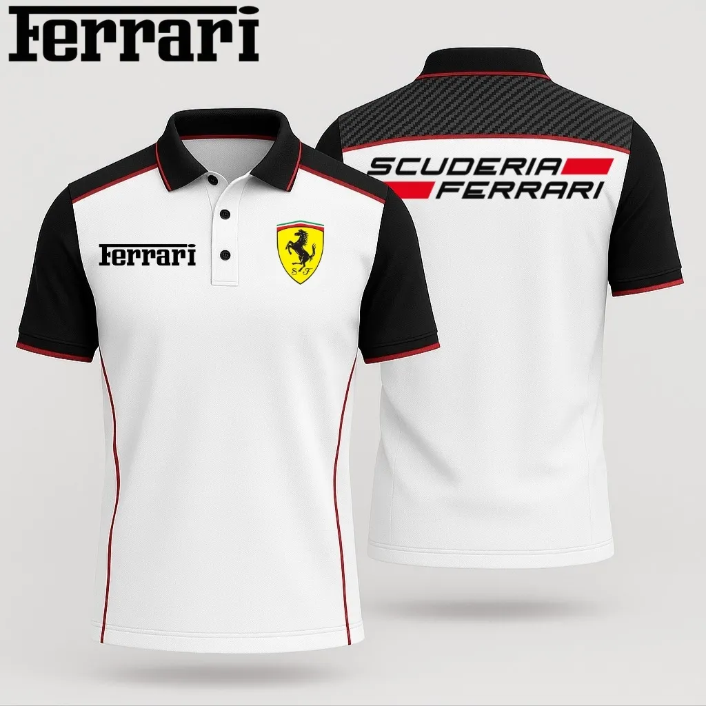 Premium Men's Polo Shirt FERRARI-PO-NAR01471901