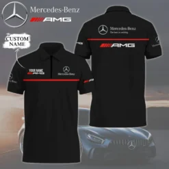 Premium  Customized Men's Zip Polo Shirt MERCEDES-TZPO-01987401