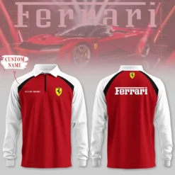 Premium  Customized Long Sleeve Polo FERRARI-YVWYB-FRR0105835