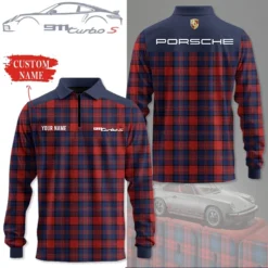Premium  Customized Long Sleeve Polo PORSCHE-YVWYB-PSR91850017