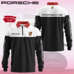 Premium  Customized Long Sleeve Polo PORSCHE-YVWYB-PSR91850015