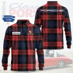 Premium  Customized Long Sleeve Polo PORSCHE-YVWYB-PSR91850013