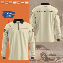 Premium  Customized Long Sleeve Polo PORSCHE-YVWYB-PSR91850011