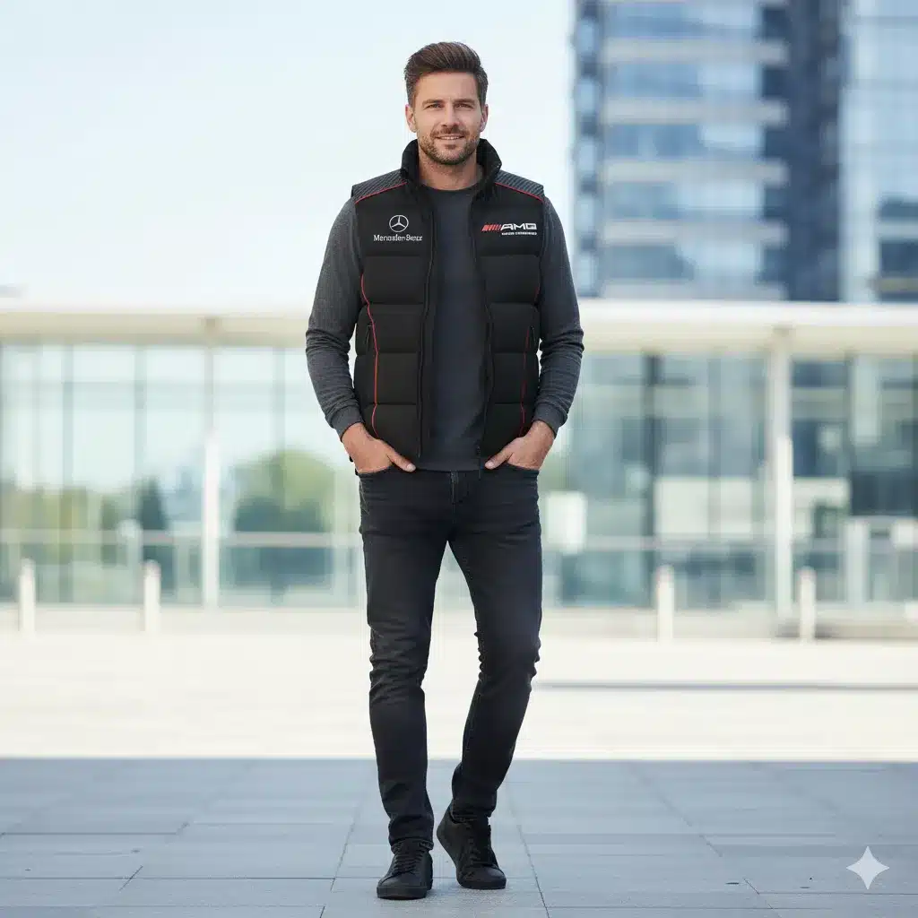 Premium MERCEDES Sleeveless Down Jacket ETX-C290-MER1059182 - Image 3