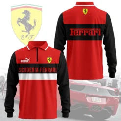 Premium  Long Sleeve Polo FERRARI-YVWYB-FRR0105851