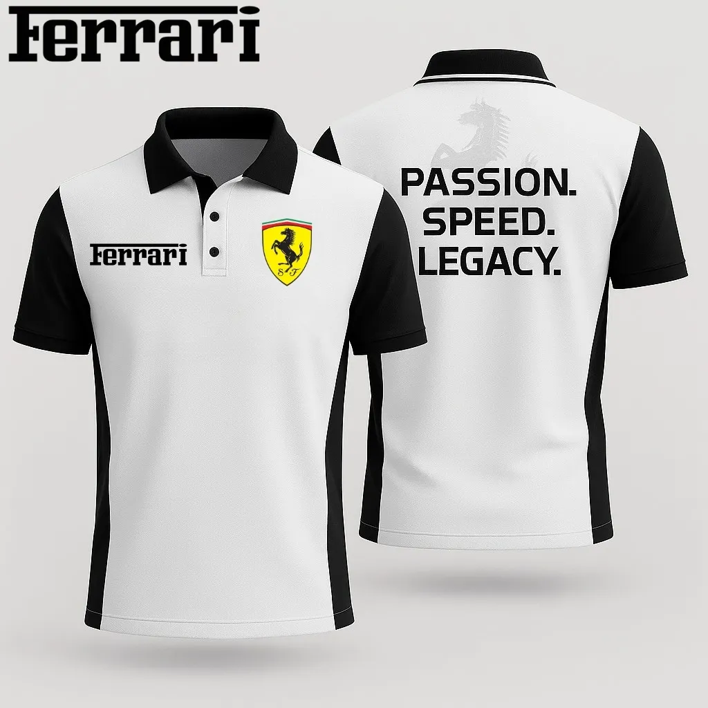 Premium Men's Polo Shirt FERRARI-PO-NAR01471909