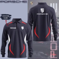 Premium  Customized Long Sleeve Polo PORSCHE-YVWYB-PSR91850003