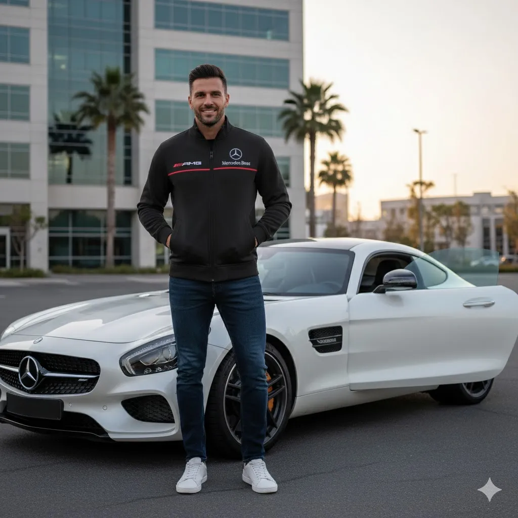 Premium MERCEDES Stand Collar Jacket ETX-GJK-LMT9104811 - Image 4