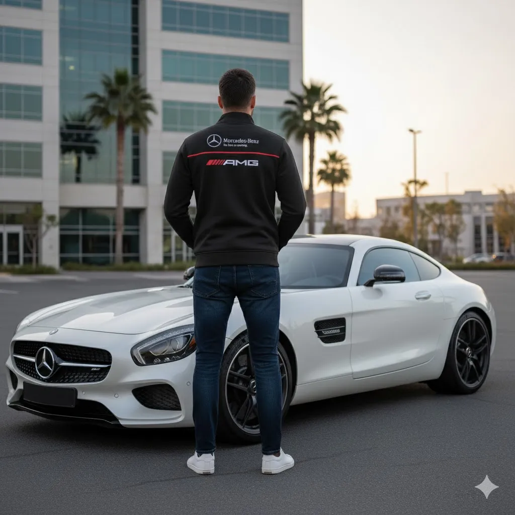 Premium MERCEDES Stand Collar Jacket ETX-GJK-LMT9104811 - Image 5