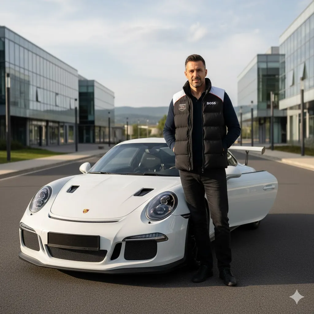 Premium PORSCHE Sleeveless Down Jacket ETX-C290-PSRC0159917 - Image 3