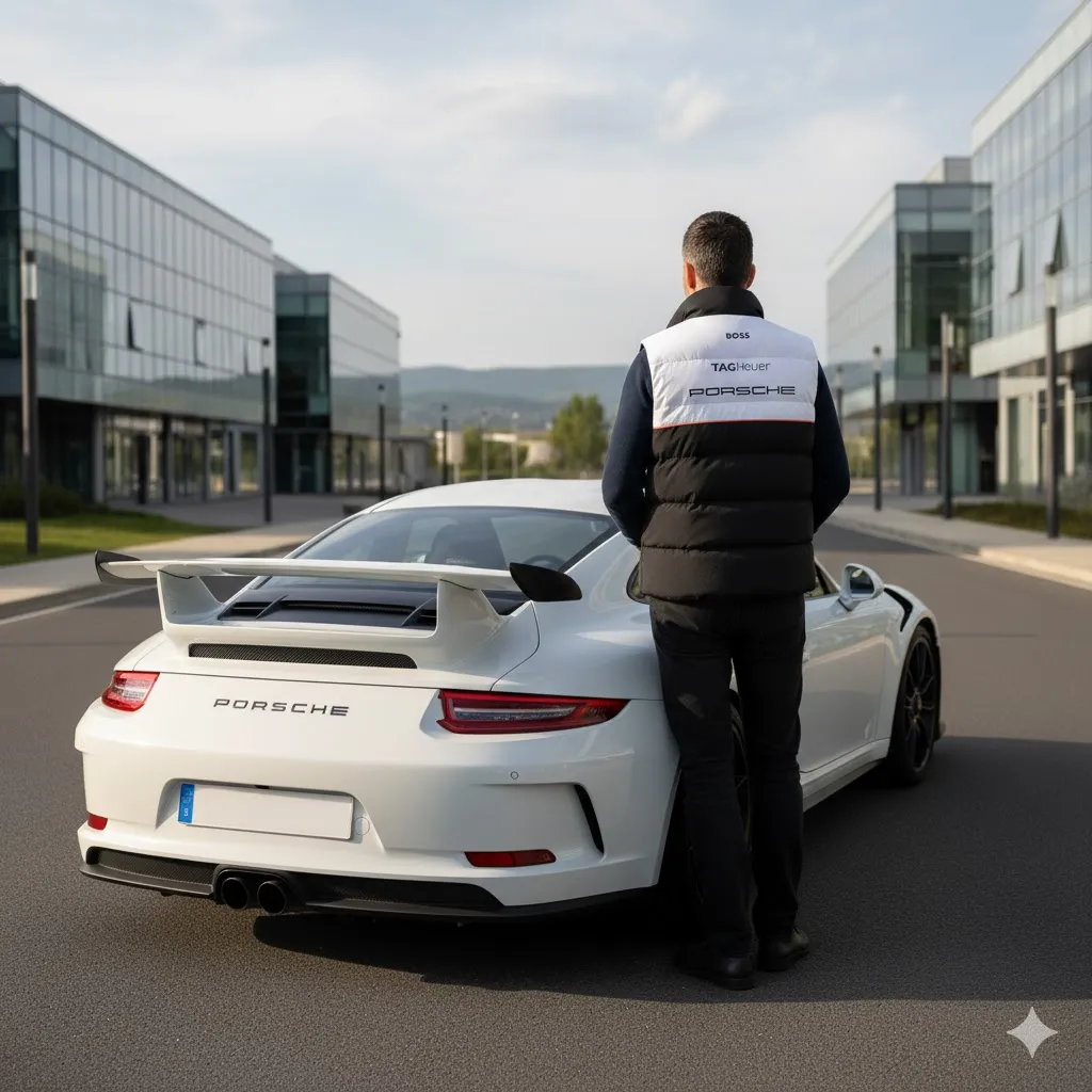 Premium PORSCHE Sleeveless Down Jacket ETX-C290-PSRC0159917 - Image 4