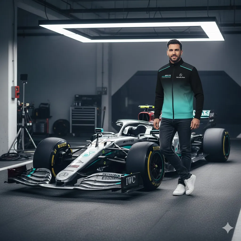 Premium MERCEDES Stand Collar Jacket ETX-GJK-LMT9104819 - Image 4