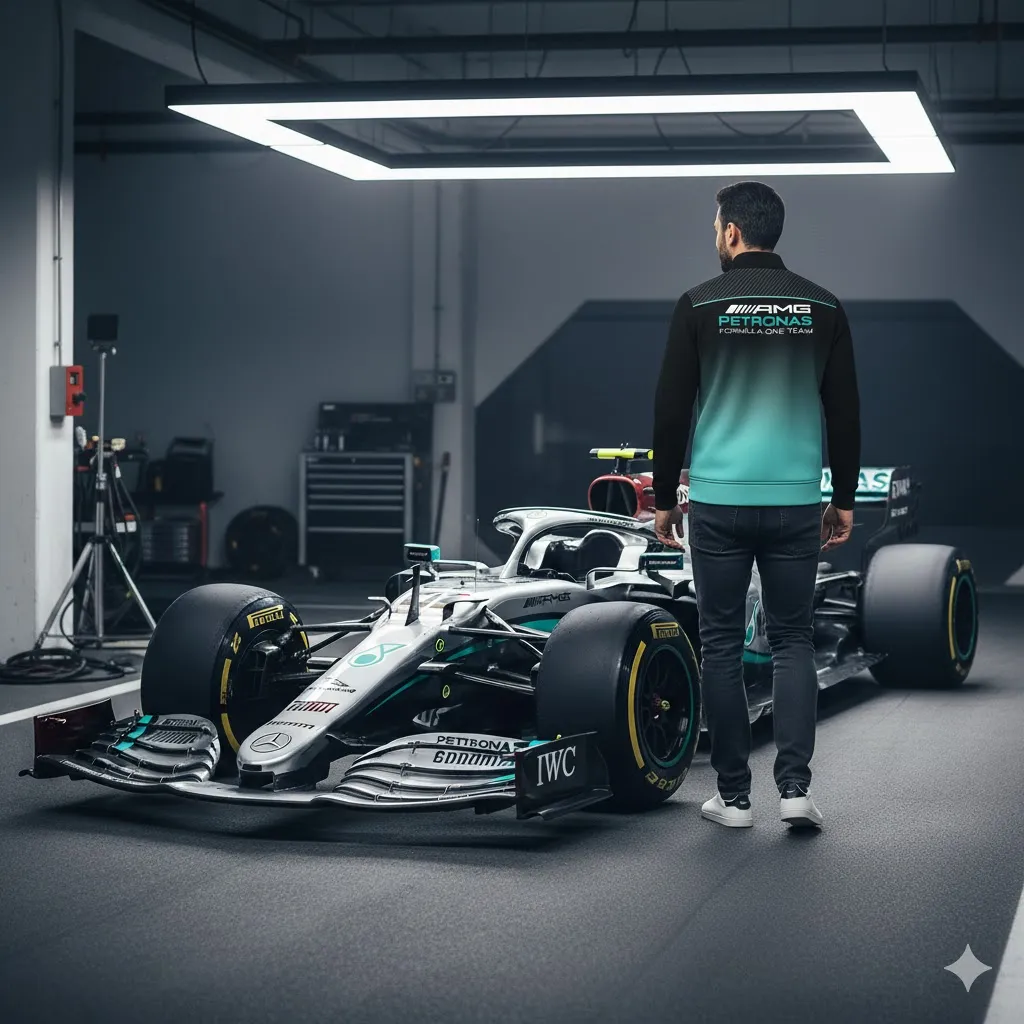 Premium MERCEDES Stand Collar Jacket ETX-GJK-LMT9104819 - Image 5